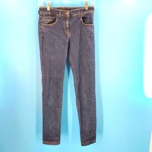Peserico sign low waist dark wash skinny jeans